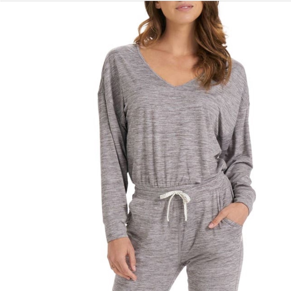 Vuori grey lux performance jumpsuit